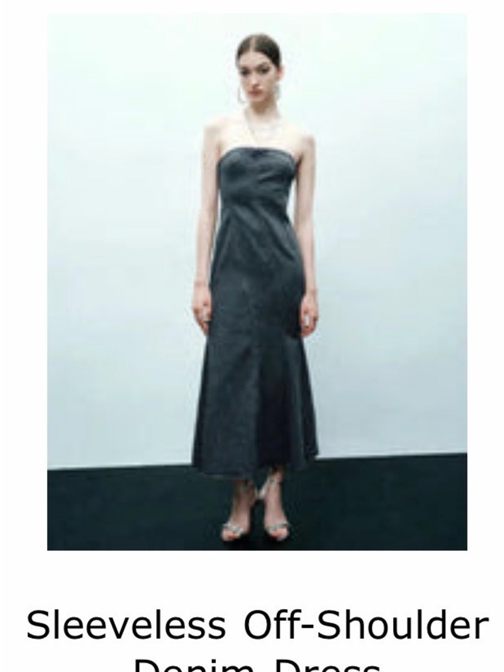 Strapless Evening Dress in Black